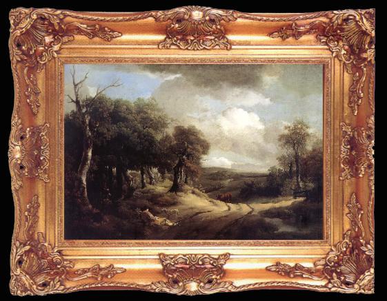 framed  Thomas Gainsborough Rest on the Way, Ta009